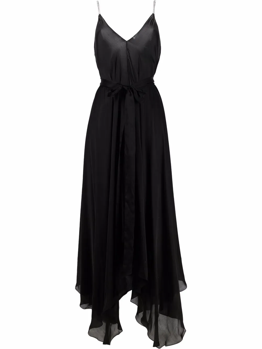 

Alexandre Vauthier flared silk camisole dress - Black