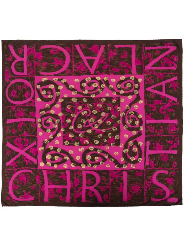 Christian Lacroix Pre-Owned 2000s abstract-print Silk Scarf