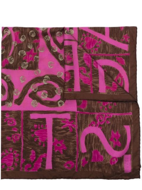 Christian Lacroix Pre-Owned 2000s abstract-print silk scarf