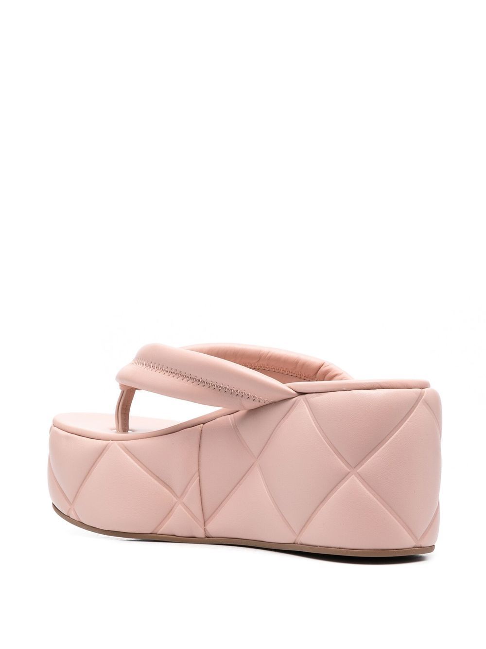 Le Silla Square quilted platform sandals Women