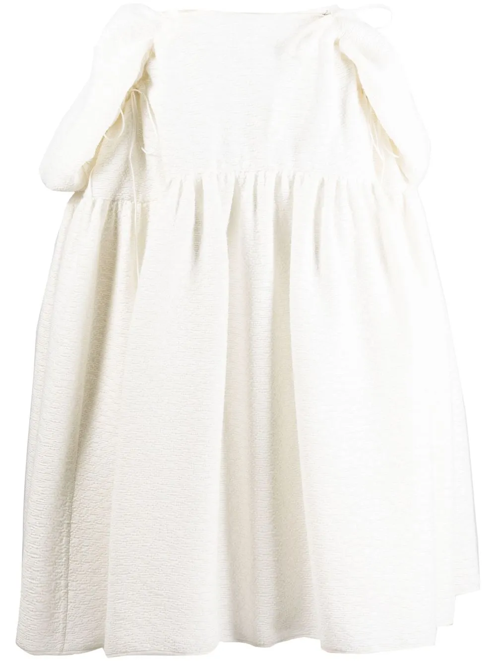 

Cecilie Bahnsen high waist pleated skirt - White