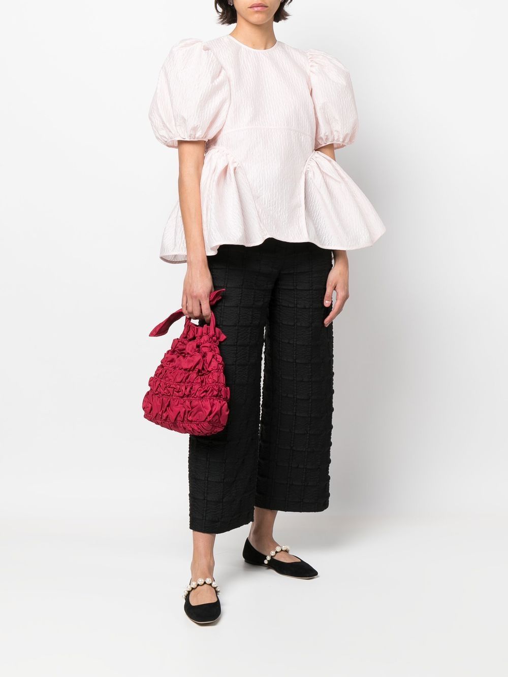 Image 2 of Cecilie Bahnsen Jaylee mid-rise cropped trousers