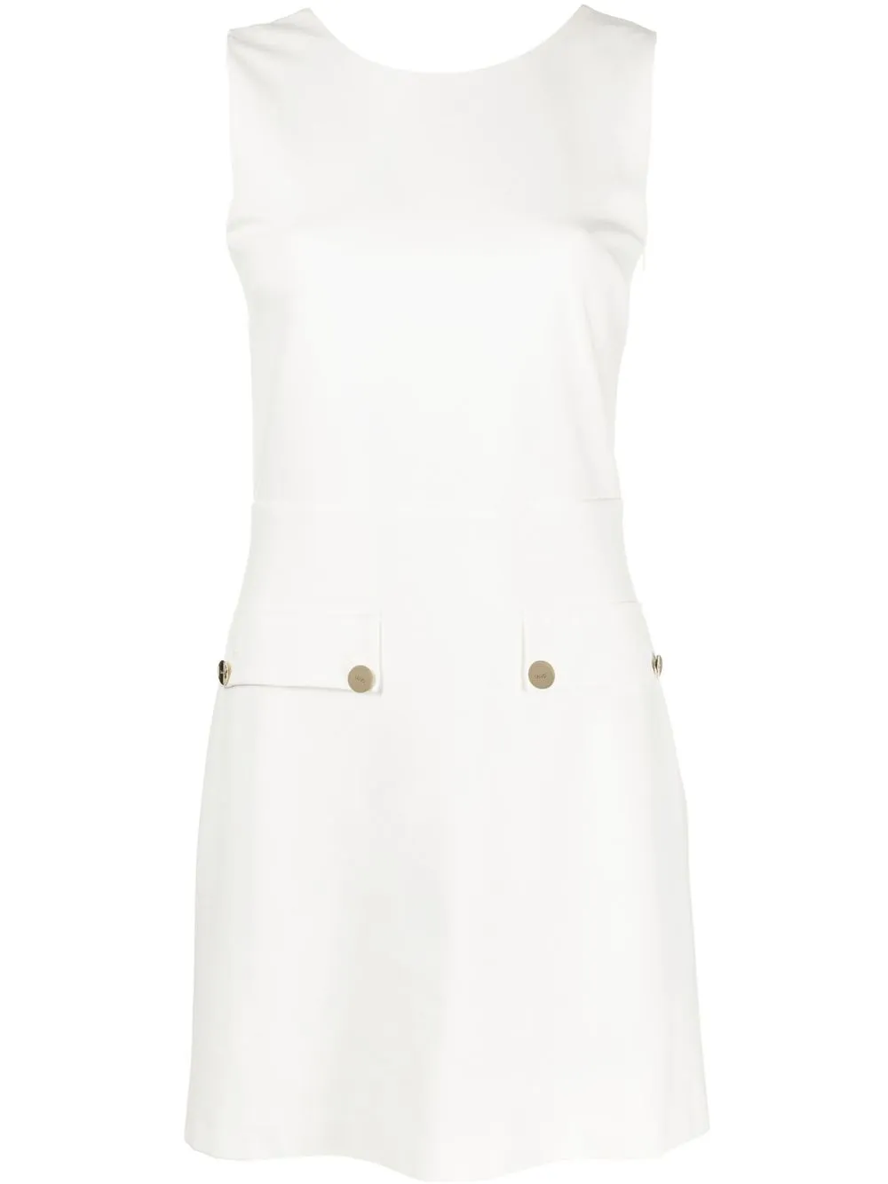 

LIU JO vestido acampanado sin mangas - Blanco
