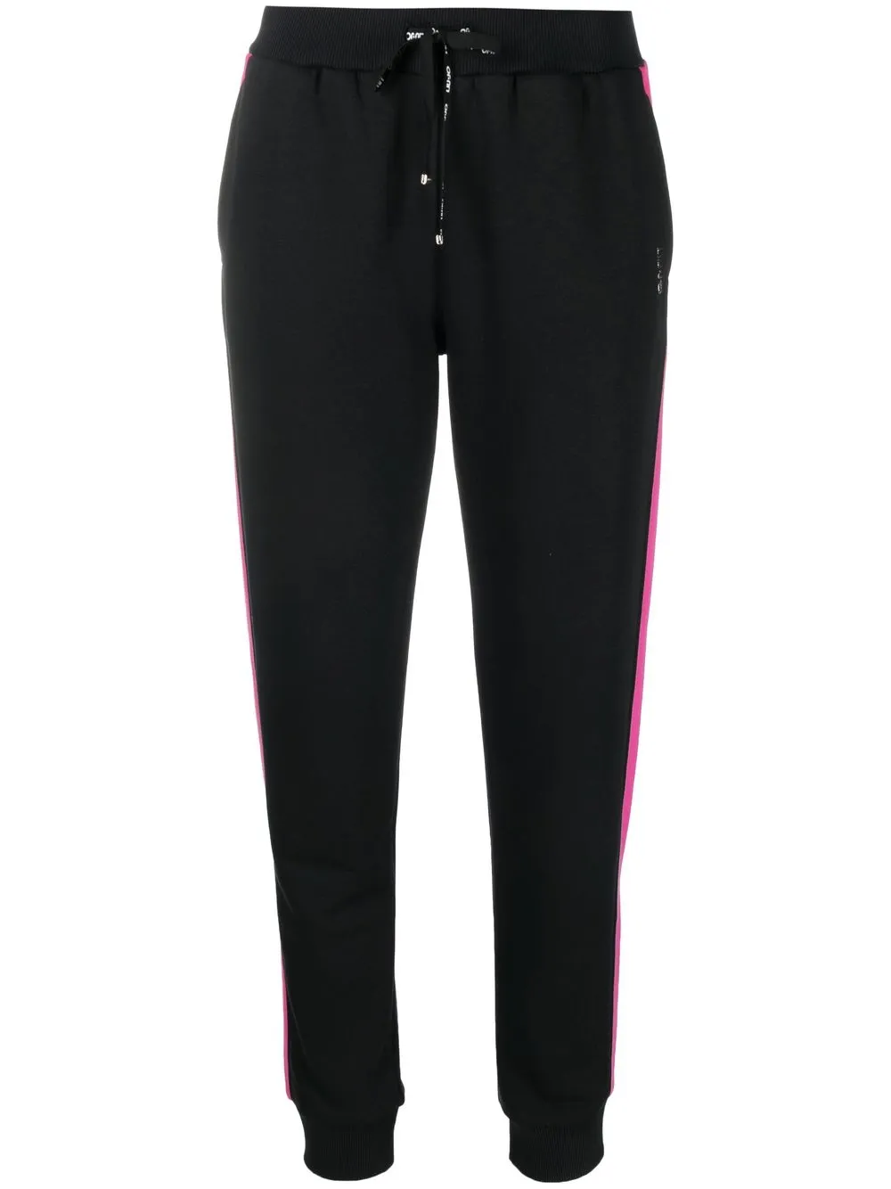 

LIU JO contrasting stripe track pants - Black