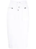 TOM FORD drawstring pencil skirt - White