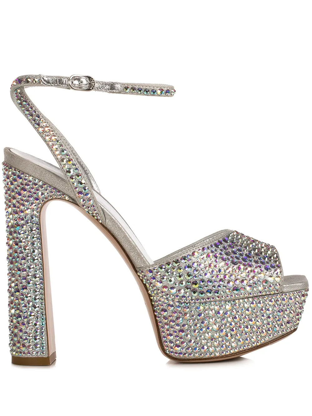 Le Silla 140mm Prince sandals Silver