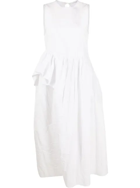 Cecilie Bahnsen robe mi-longue Ditte à carreaux