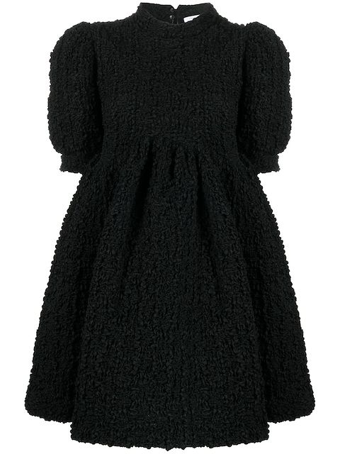 Cecilie Bahnsen Uma puff-sleeves smocked mini dress
