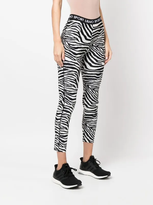LIU JO zebra-print Cropped Sports 