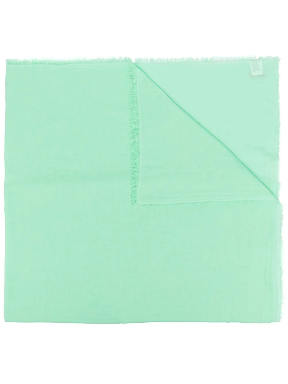 

Faliero Sarti frayed cotton scarf - Green