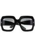 Gucci Eyewear oversize-frame gradient sunglasses - Black