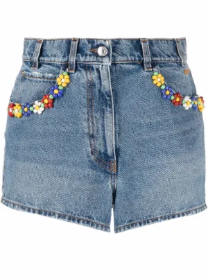 MSGM Jean Shorts for Women on Sale Now 