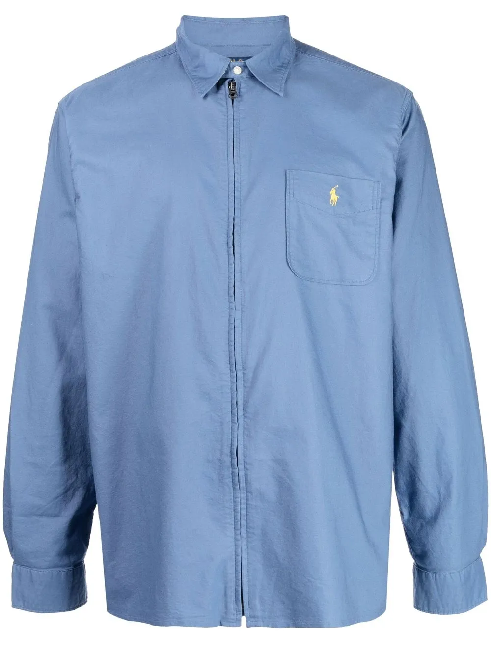 

Polo Ralph Lauren embroidered-motif zip-fastening jacket - Blue