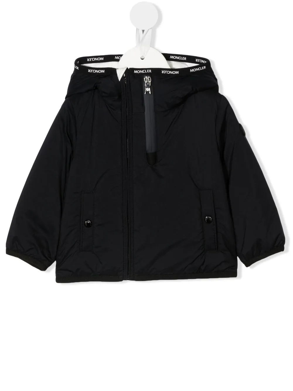 

Moncler Enfant contrasting-trim detail jacket - Blue