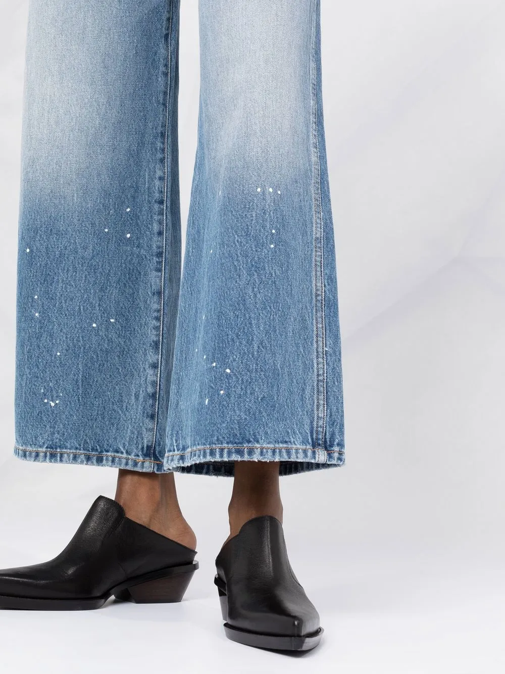 KHAITE THE JORDAN WIDE-LEG ANKLE-LENGTH JEANS