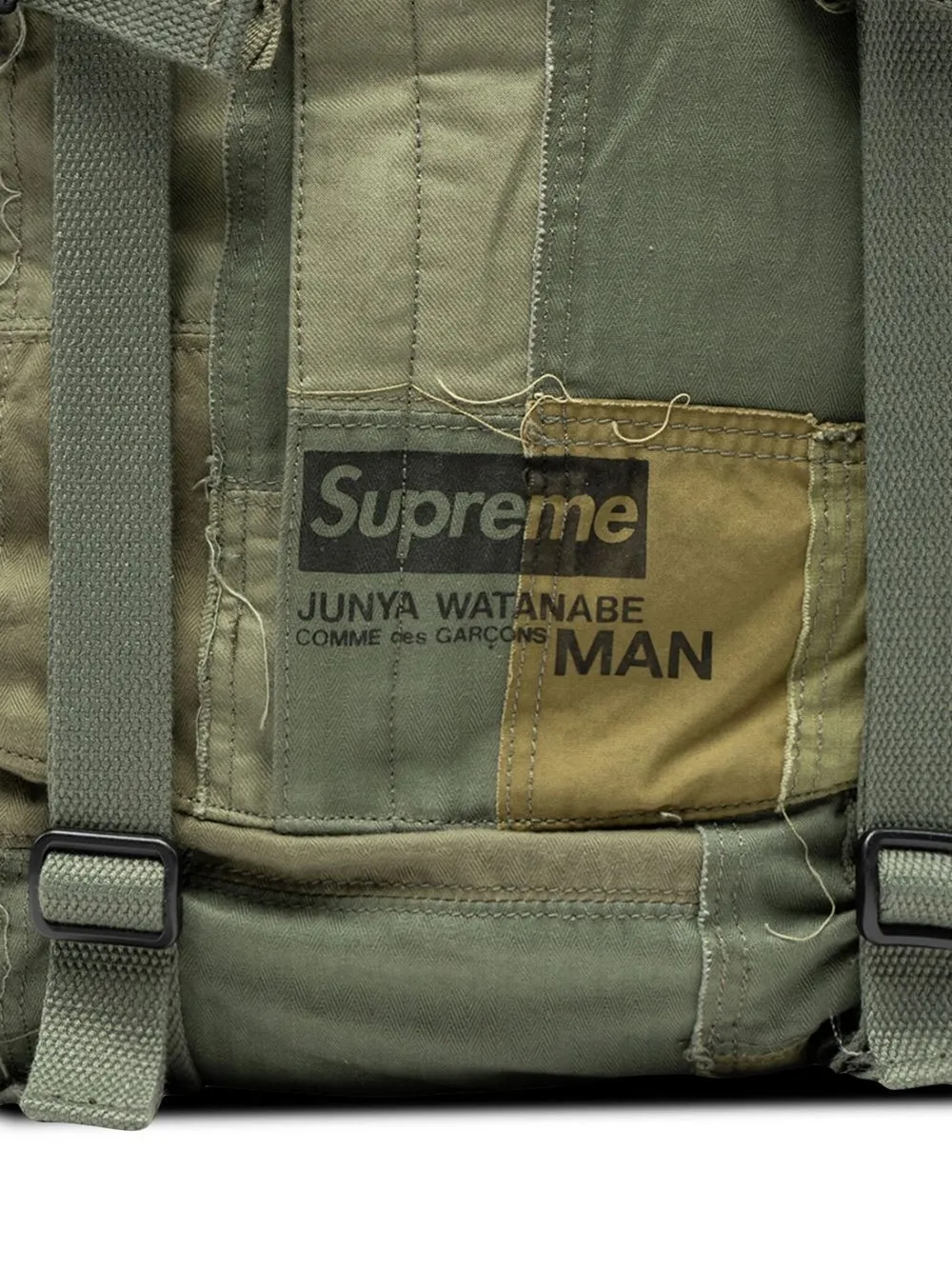 Supreme×JUNYA WATANABE COMME des GARCONS MAN 2021AW Patchwork Backpack Olive シュプリーム×ジュンヤワタナベコムデギャルソンマン パッチワークバックパック リュック 鞄 オリーブ【220904】【新古品】【me04】