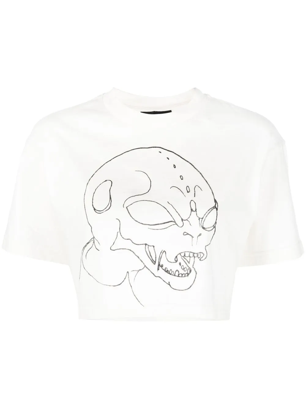 

Han Kjøbenhavn playera corta con estampado gráfico - Blanco