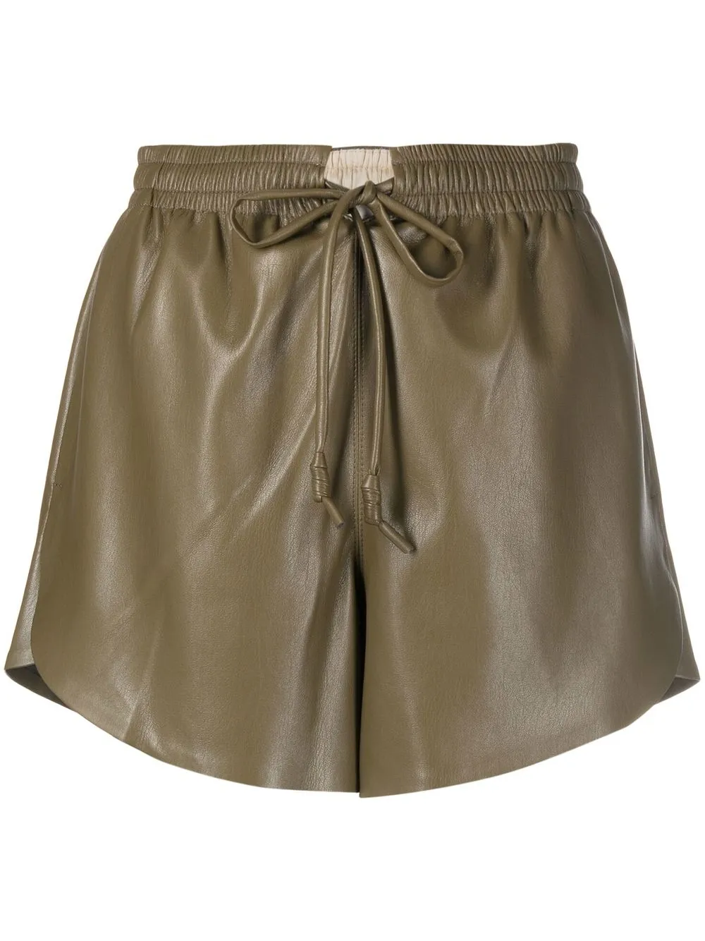 

Nanushka faux leather drawstring shorts - Green