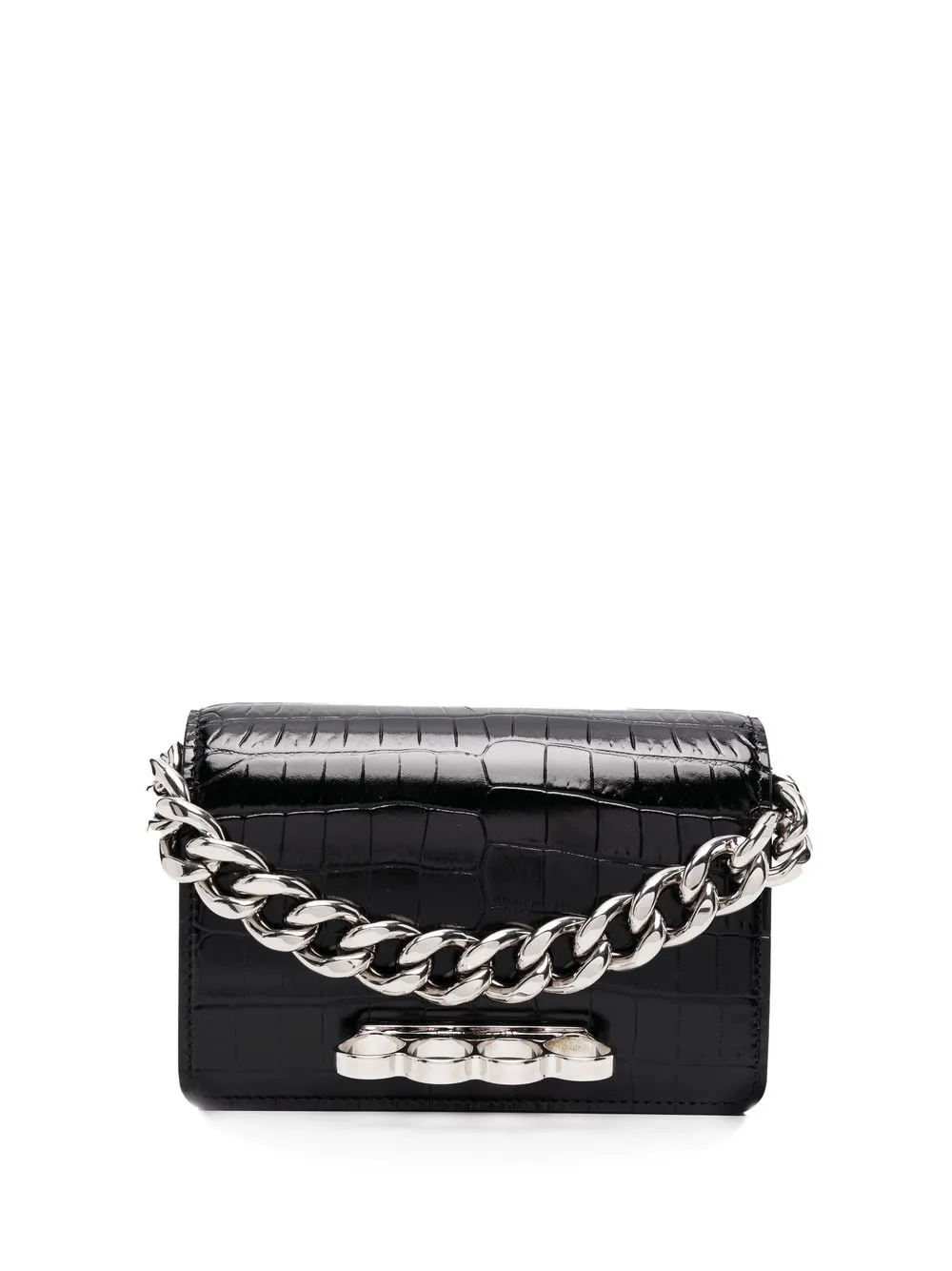 

Alexander McQueen bolsa de hombro The Four Ring - Negro