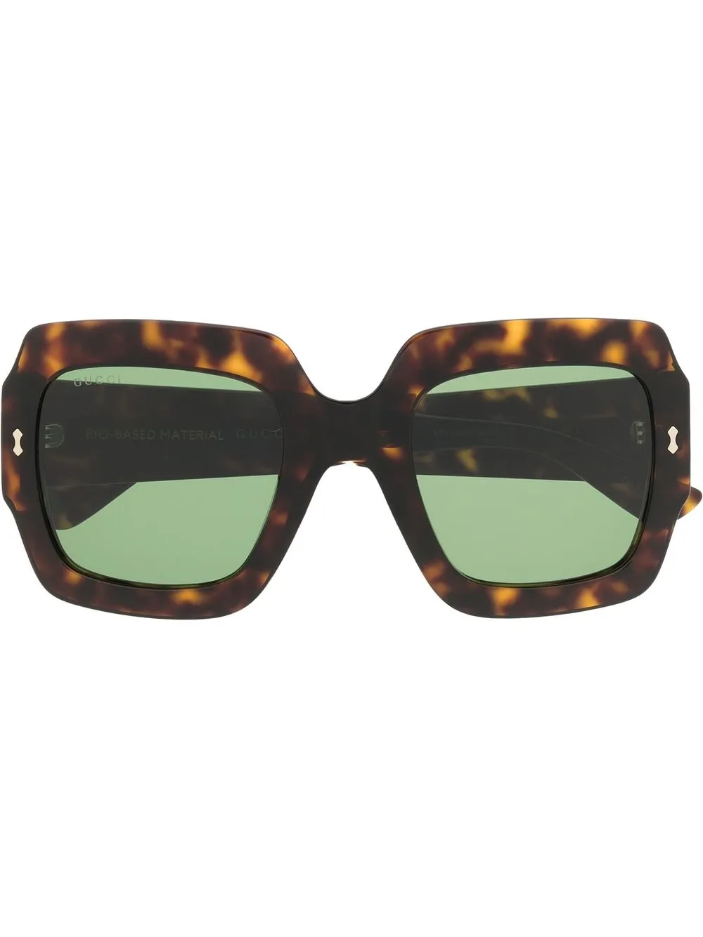 

Gucci Eyewear lentes con armazón oversize - Marrón