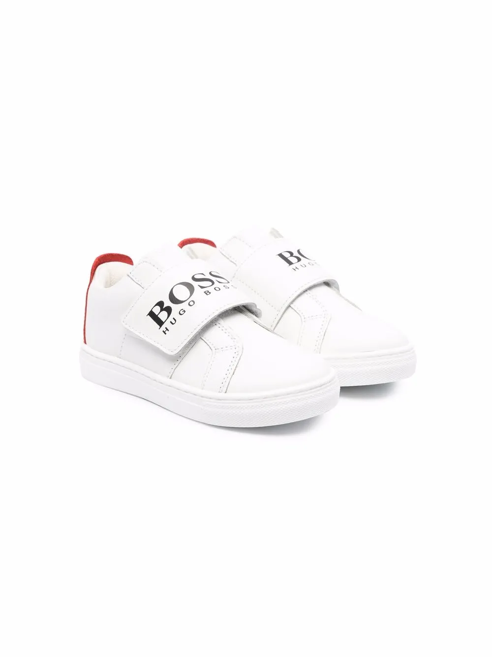 

BOSS Kidswear logo-print low-top sneakers - White