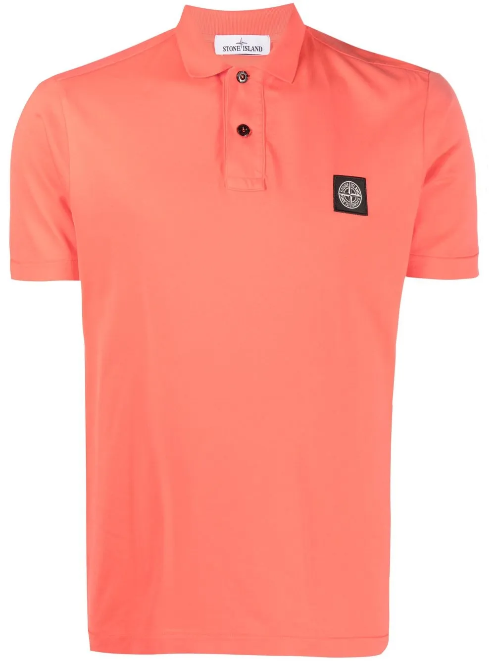 

Stone Island Compass logo short-sleeved polo shirt - Orange