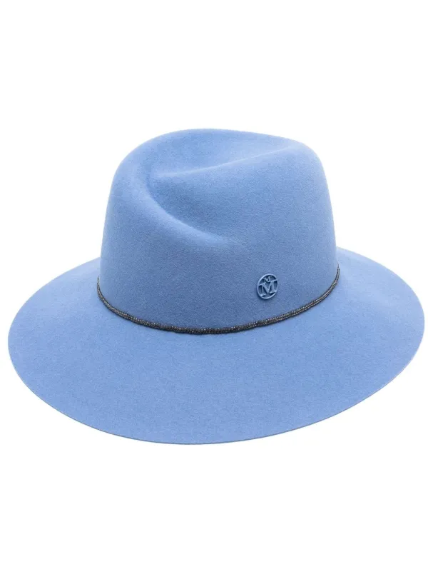 Maison Michel Beaded wool-felt Hat 
