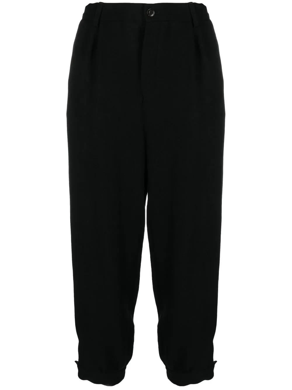 

Nanushka pantalones con dobladillo vuelto - Negro