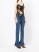 KNWLS asymmetric silk top
