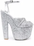 Giambattista Valli sparkle platform heels - Grey