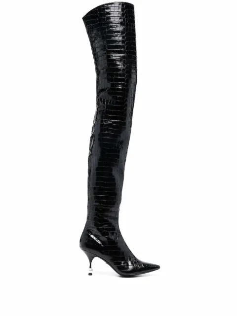 Giambattista Valli over the knee stiletto boots