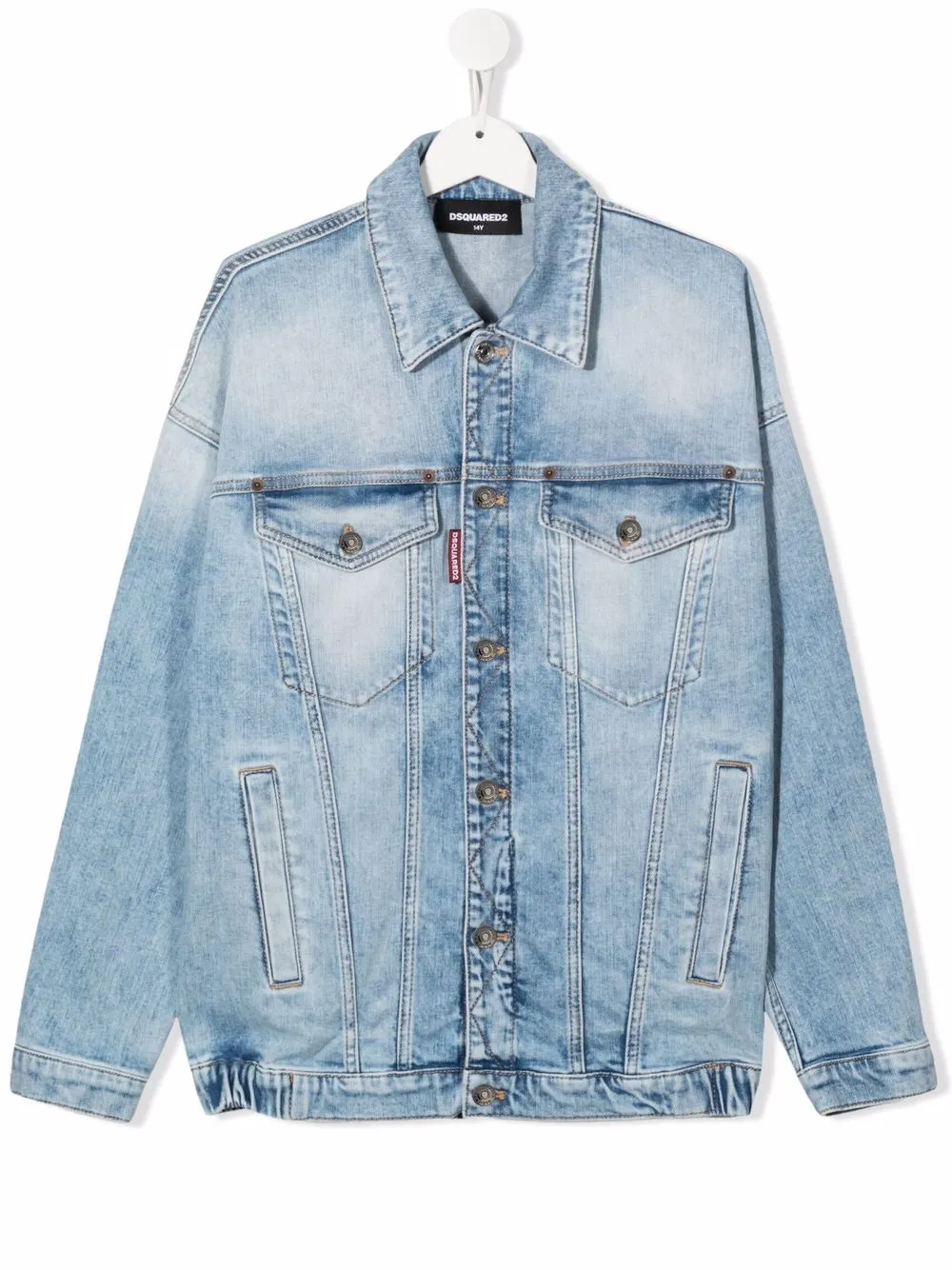 

Dsquared2 Kids TEEN button-up denim jacket - Blue