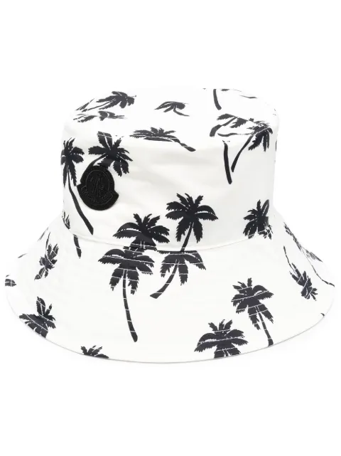 Moncler palm tree bucket hat
