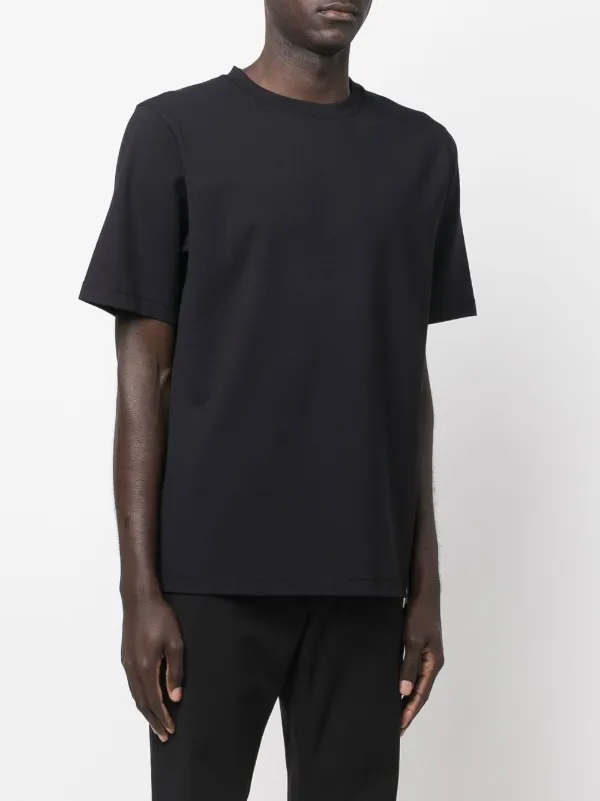 Theory round-neck short-sleeve T-shirt | Black | FARFETCH