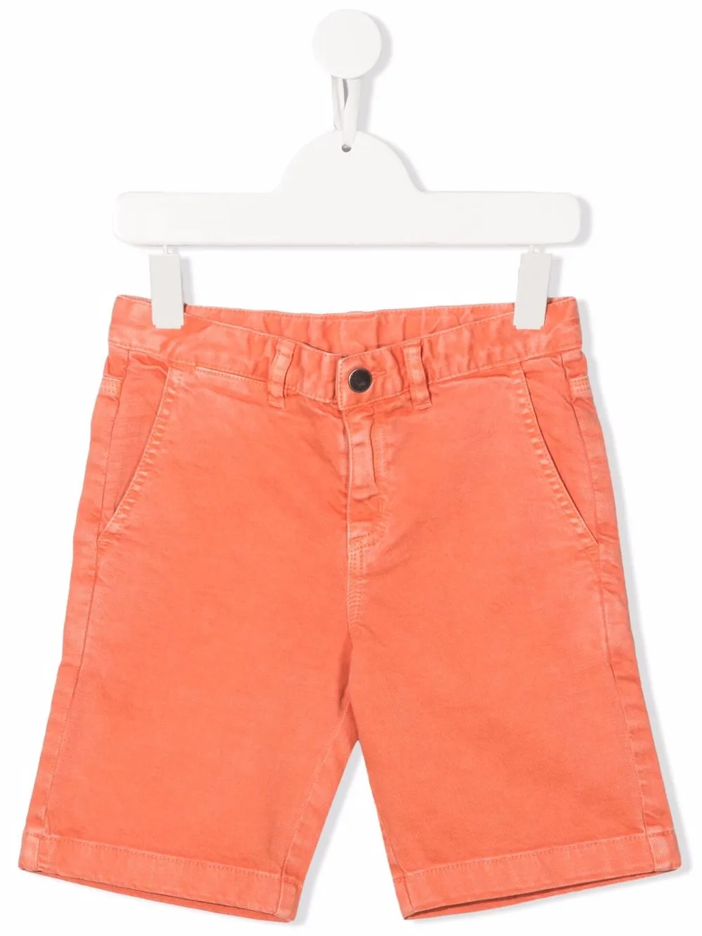 

Stella McCartney Kids shorts de mezclilla con bolsillos - Naranja