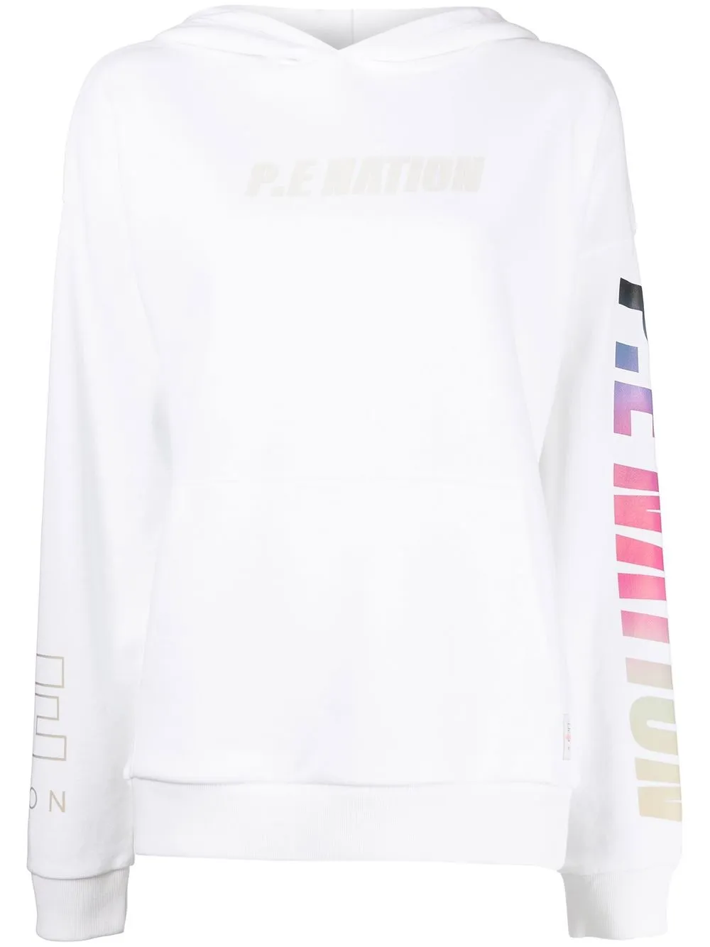 

P.E Nation hoodie con logo estampado - Blanco