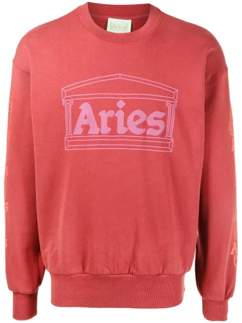 aries logo印花棉卫衣