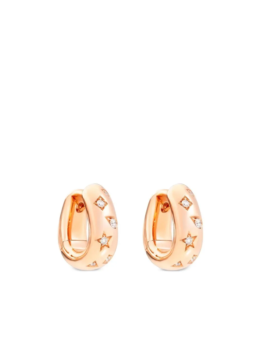 

Pomellato aretes huggie Iconica en oro rosa de 18kt - Rosado