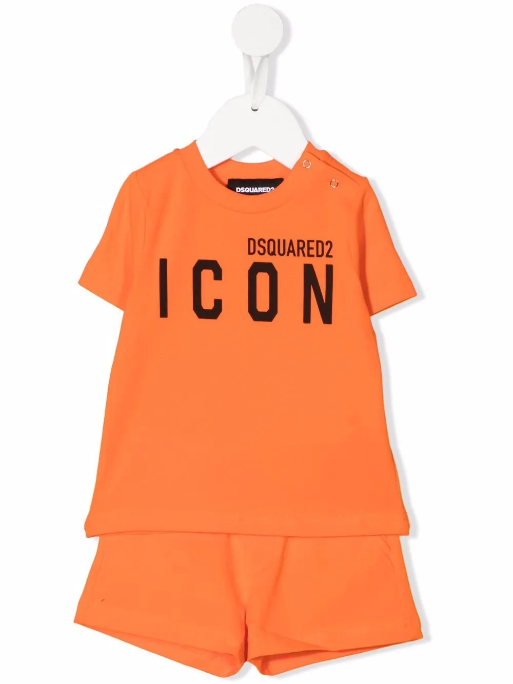 

Dsquared2 Kids traje deportivo con logo estampado - Naranja