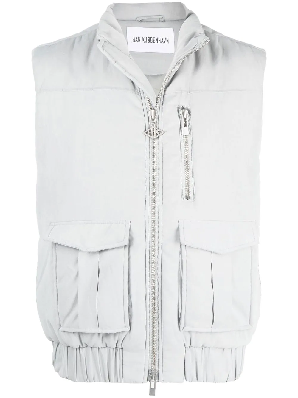 

Han Kjøbenhavn cargo-pocket zip-up gilet - Grey