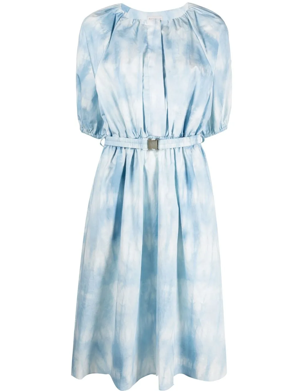 

Moncler vestido midi con nubes estampadas - Azul