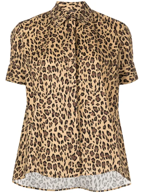 Adam Lippes leopard-print trapeze shirt