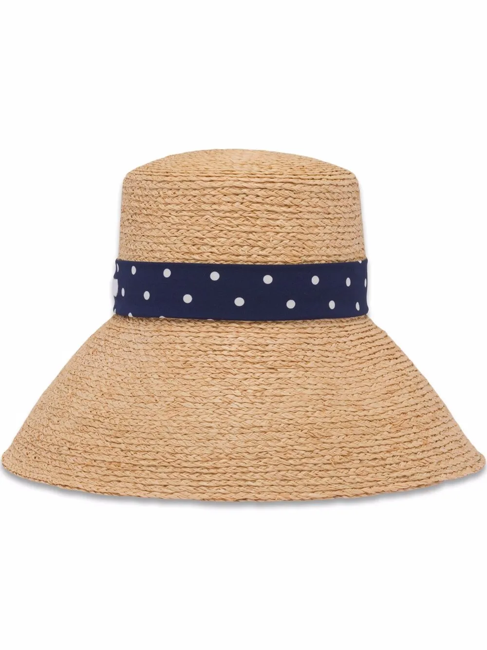 

Miu Miu logo-print straw sun hat - Neutrals