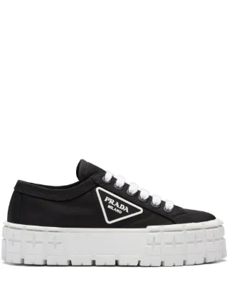 Prada Double Wheel low top Sneakers Farfetch