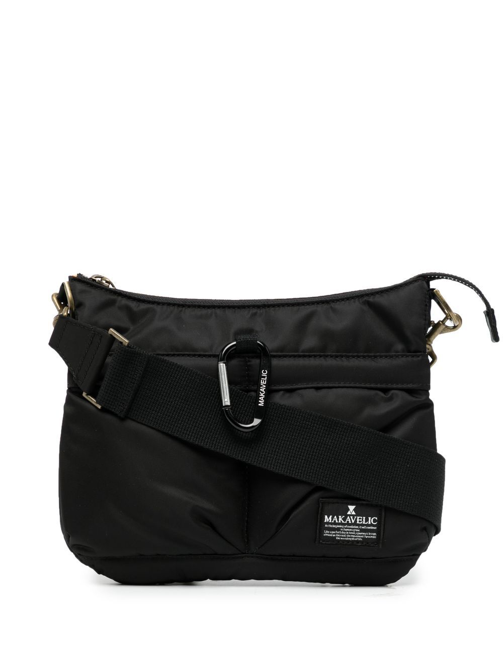 

Makavelic logo patch messenger bag - Black