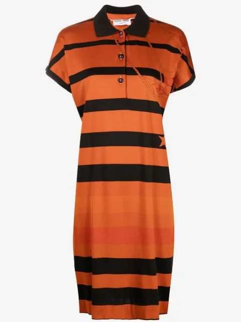Pierre Cardin Pre-Owned 1980s striped polo dress