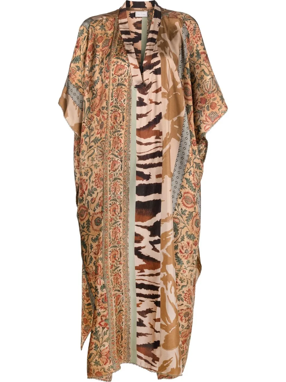 

Pierre-Louis Mascia vestido camisero con varios estampados - Marrón