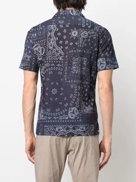 Altea bandana-print Linen Shirt - Farfetch