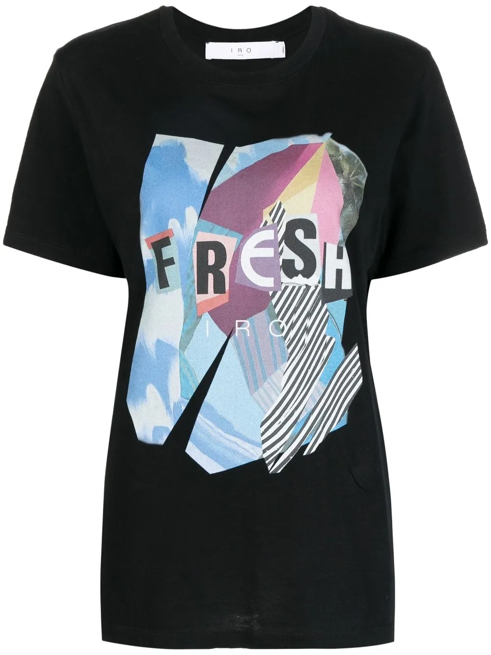 

IRO graphic-print short-sleeved T-shirt - Black