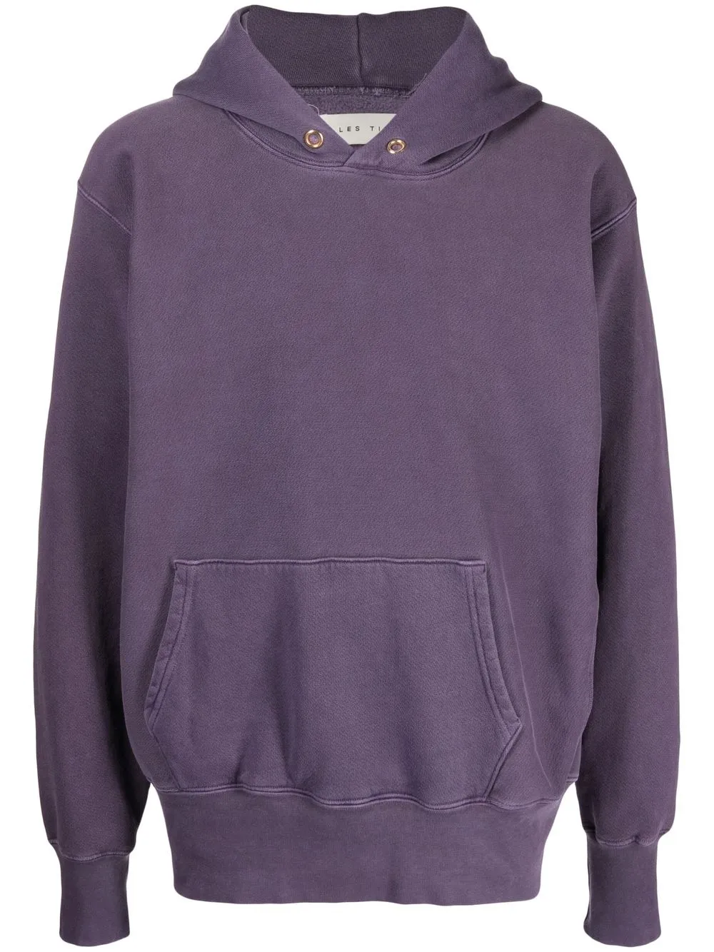 

Les Tien hoodie con efecto cepillado - Morado